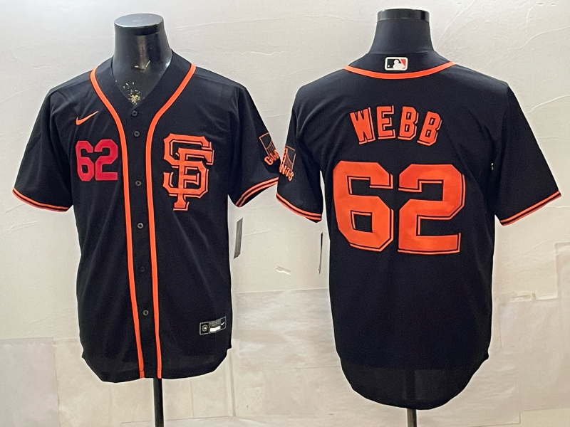 2026 Men Nike San Francisco Giants #62 Webb black Nike MLB Jersey001->san francisco giants->MLB Jersey